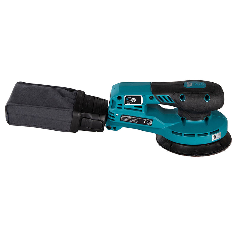 Máy chà nhám quỹ đạo tròn 3mm Makita BO003CG dùng Pin 40Vmax XGT thông qua ổ cắm rời, đế chà nhám 125mm