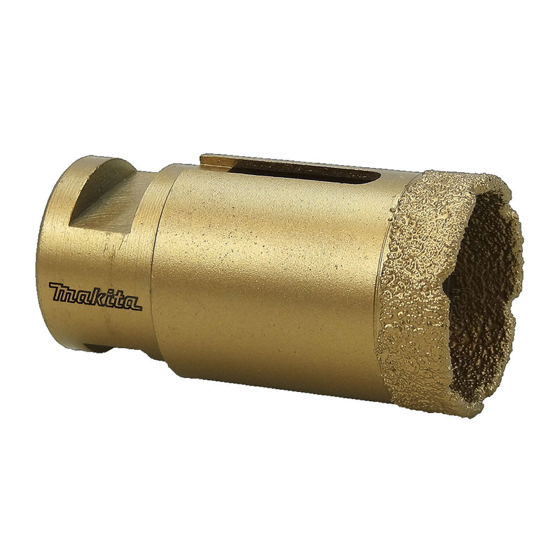 Mũi khoét lỗ kim cương Makita D-63351 dùng cho đá hoa cương, cẩm thạch, ngói sứ đường kính 32mm, ren trục M10 x 1.5mm dùng cho máy mài góc 100mm