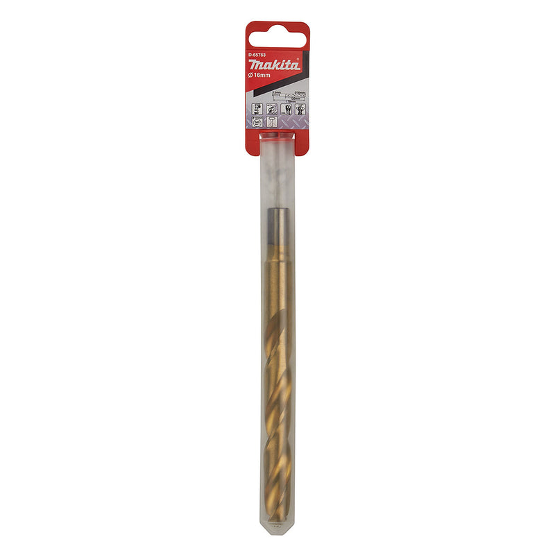 Mũi khoan kim loại HSS-Tin Makita kích thước từ 14mm - 20mm, đuôi trơn