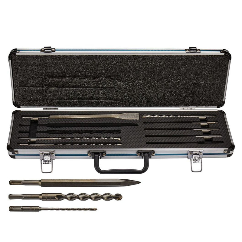 Bộ mũi khoan và đục bê tông 10 chi tiết Makita D-70904 đuôi gài SDS-Plus