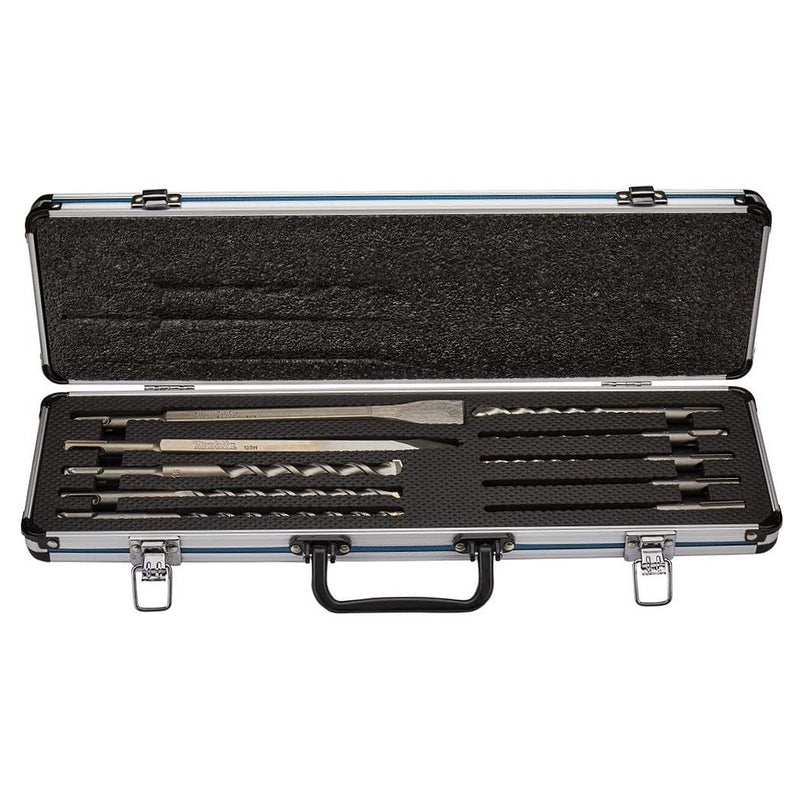 Bộ mũi khoan và đục bê tông 10 chi tiết Makita D-70904 đuôi gài SDS-Plus