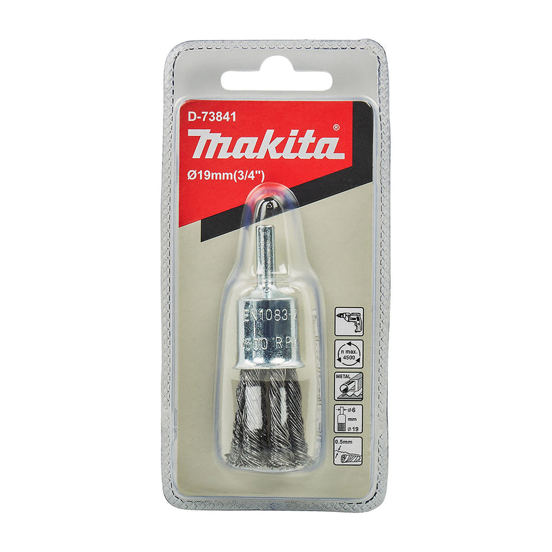 Chổi cước kim loại hình trụ sợi thép thẳng Makita đường kính từ 12mm-28mm, trục cốt 6mm dùng cho máy khoan ( Cấp 2 sao )