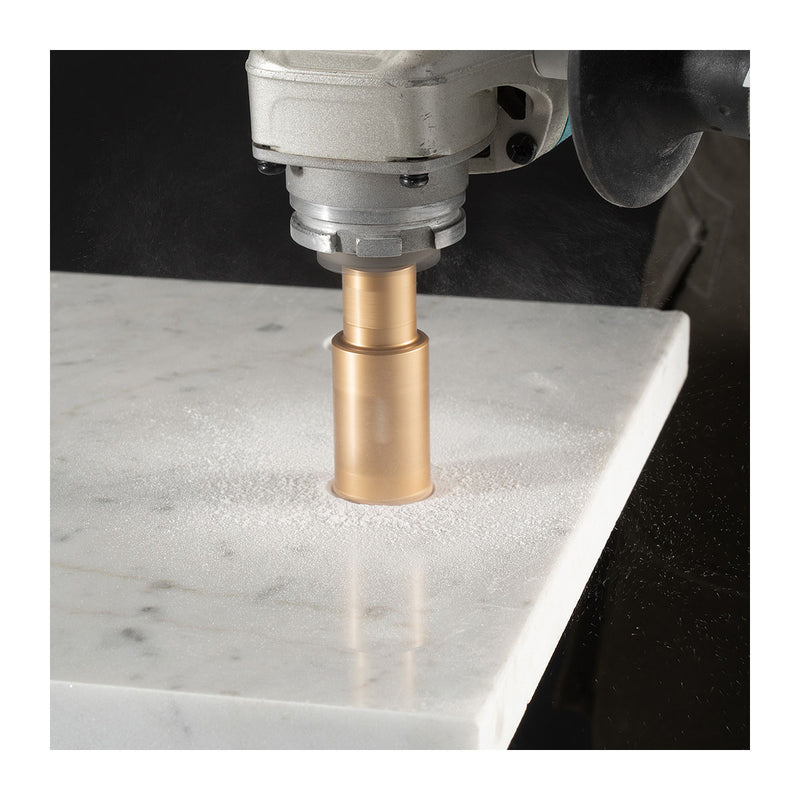 Mũi khoét lỗ kim cương cao cấp Makita dùng cho đám cẩm thạch, đá Granit, ngói sứ đường kính từ 5mm-50mm, ren trục M10 & M14 phù hợp cho các máy mài góc ( Cấp chuyên dụng )