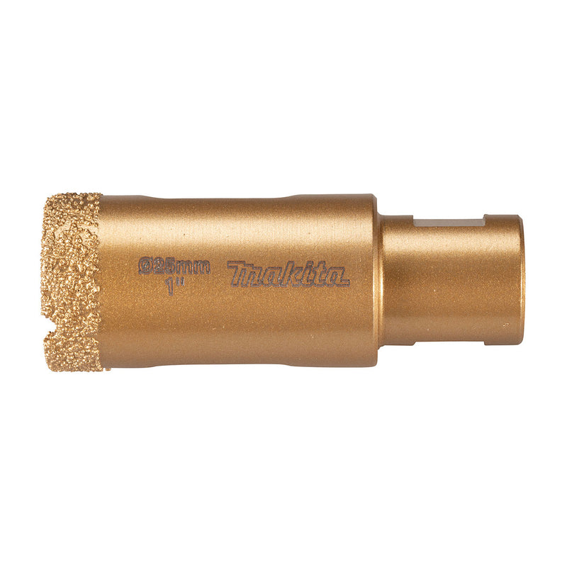 Mũi khoét lỗ kim cương cao cấp Makita dùng cho đám cẩm thạch, đá Granit, ngói sứ đường kính từ 5mm-50mm, ren trục M10 & M14 phù hợp cho các máy mài góc ( Cấp chuyên dụng )