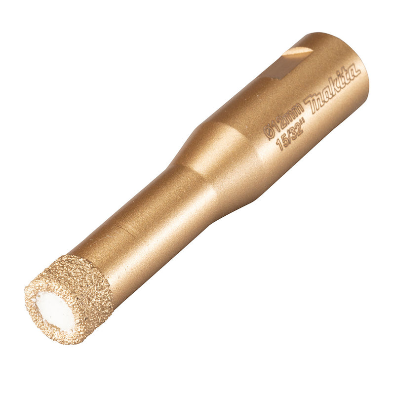 Mũi khoét lỗ kim cương cao cấp Makita dùng cho đám cẩm thạch, đá Granit, ngói sứ đường kính từ 5mm-50mm, ren trục M10 & M14 phù hợp cho các máy mài góc ( Cấp chuyên dụng )