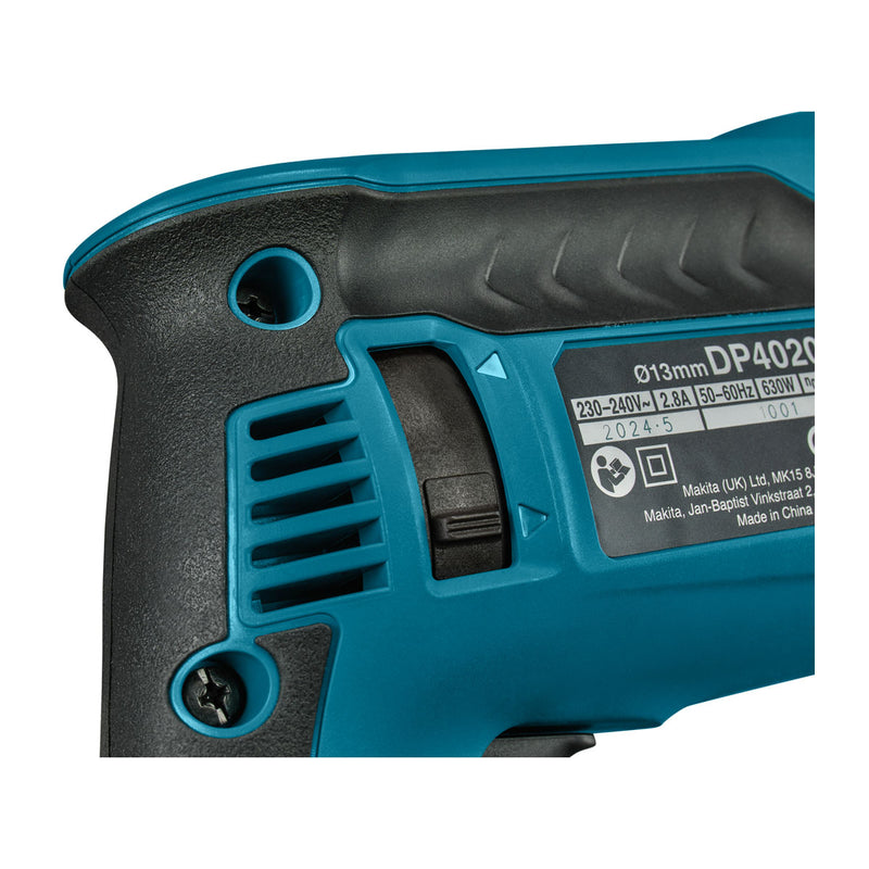 Máy khoan gỗ thép Makita DP4020 công suất 630W, đầu kẹp có khóa 13mm