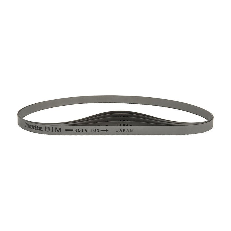 Hộp 5 lưỡi cưa vòng Bi-Metal Makita dùng cho Inox và kim loại cứng, chiều dài 730mm số răng từ 14-24 TPI, răng dạng sóng ( Cấp 3 sao )