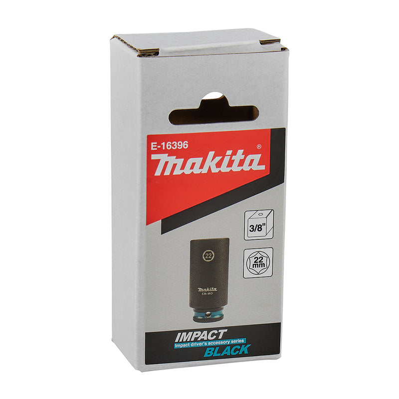 Đầu tuýp cốt 3/8 inch thân dài Makita thép Cr-Mo, kích thước từ 7mm-22mm, chiều dài 63mm ( Cấp 3 sao )