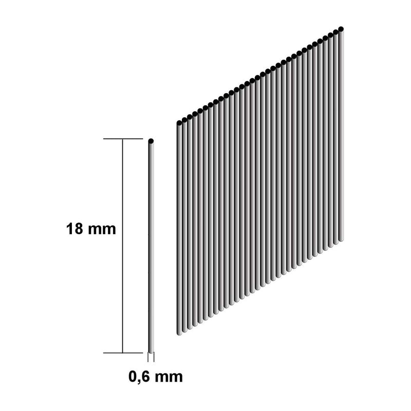 Hộp 10,000 đinh chỉ trơn Makita cở đinh 0.6mm (23Ga), chiều dài từ 18mm-35mm dùng cho các máy bắn đinh
