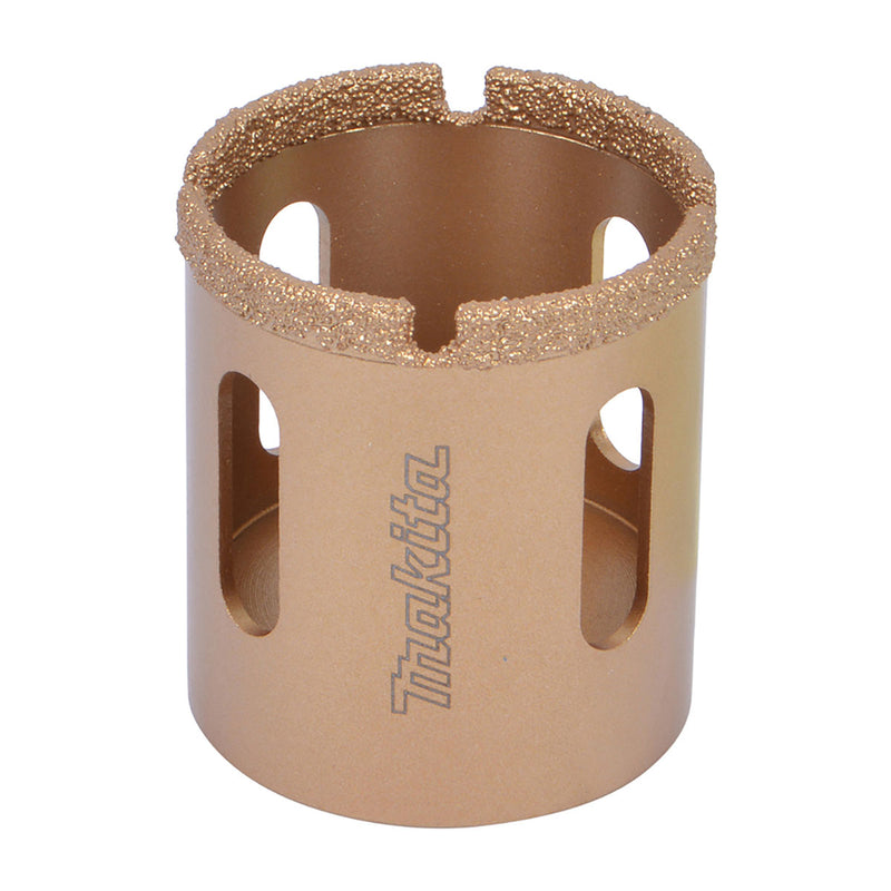 Mũi khoét lỗ kim cương có rãnh thoát bụi Makita đường kính mũi 16mm-68mm ( Không kèm đuôi và mũi định tâm )