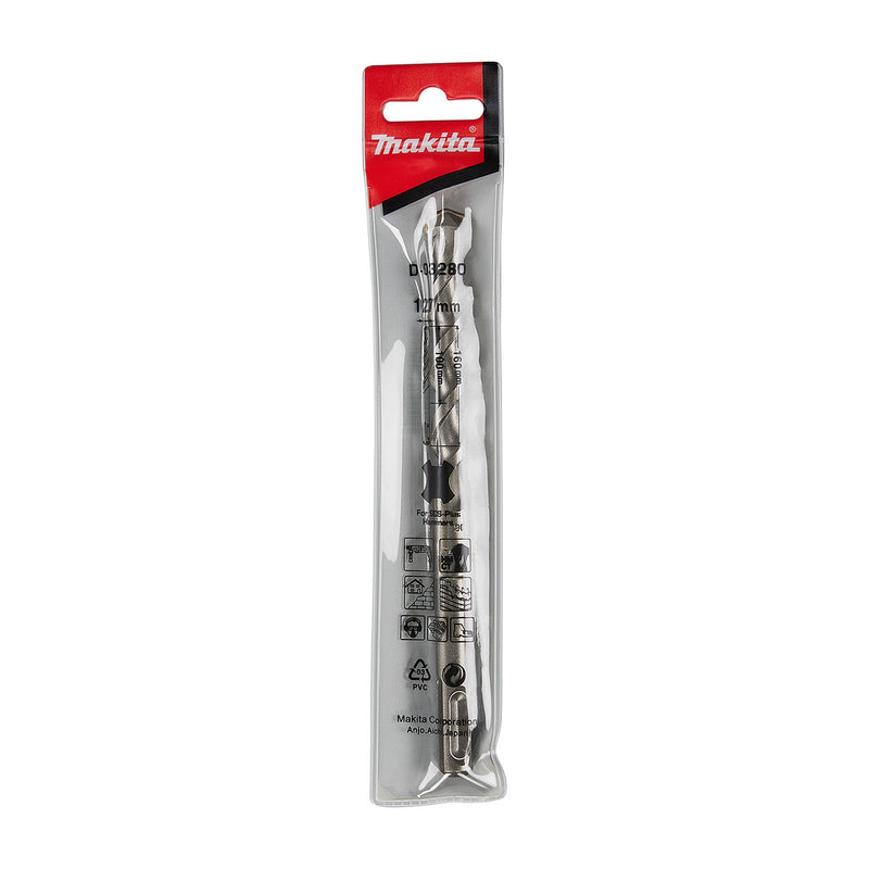 Mũi khoan bê tông TCT loại tiêu chuẩn đuôi gài SDS-Plus Makita đường kính từ 12mm-15mm ( Cấp 2 sao )