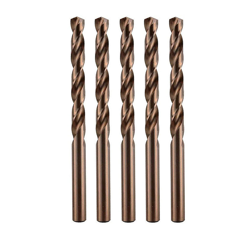 Hộp mũi khoan kim loại HSS-Co 5% hệ inch Makita, đuôi tròn, 5 mũi/hộp