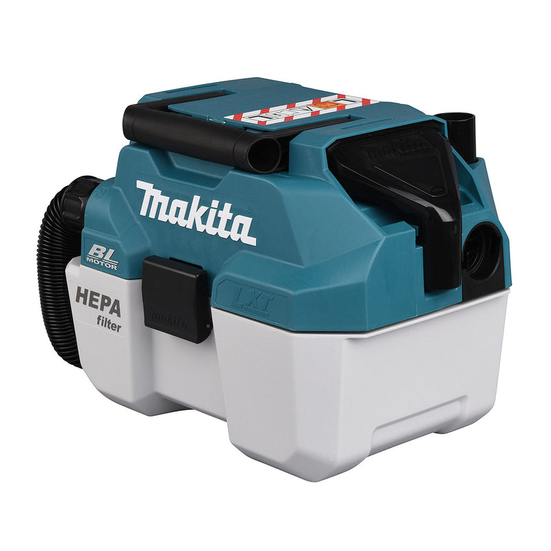 Máy hút bụi Makita DVC750L dùng Pin 18V LXT, dung tích 7.5L, lực hút 6.7kPa, bộ lọc HEPA