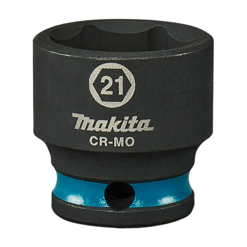 Đầu tuýp cốt 3/8 inch thân ngắn Makita thép Cr-Mo kích thước từ 6mm-22mm, chiều dài 28mm ( Cấp 3 sao )
