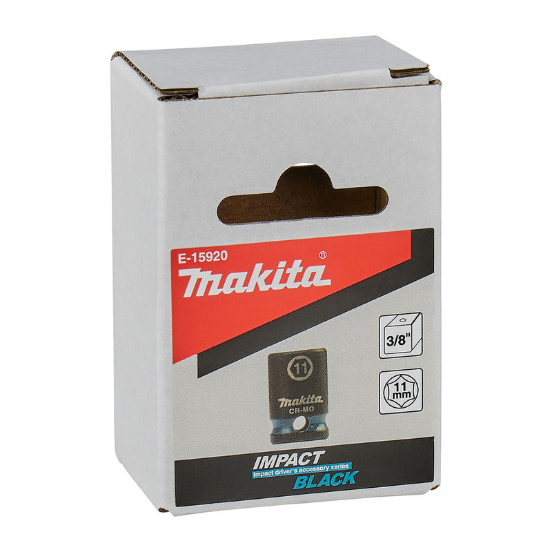 Đầu tuýp cốt 3/8 inch thân ngắn Makita thép Cr-Mo kích thước từ 6mm-22mm, chiều dài 28mm ( Cấp 3 sao )