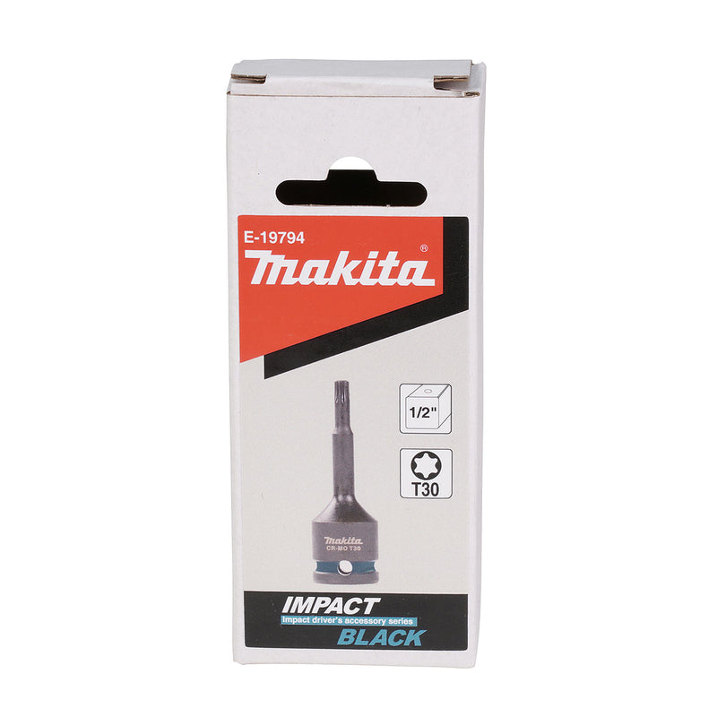 Mũi lục giác sao dùng cho máy siết bu lông cốt 1/2 inch Makita kích thước từ T30-T60, chiều dài 78mm thép Cr-Mo ( Cấp 3 sao )