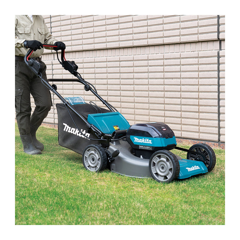 Máy cắt cỏ đẩy tự hành Makita LM001G dùng Pin 40Vmax XGT, đường kính lưỡi 480mm, thân máy bằng thép