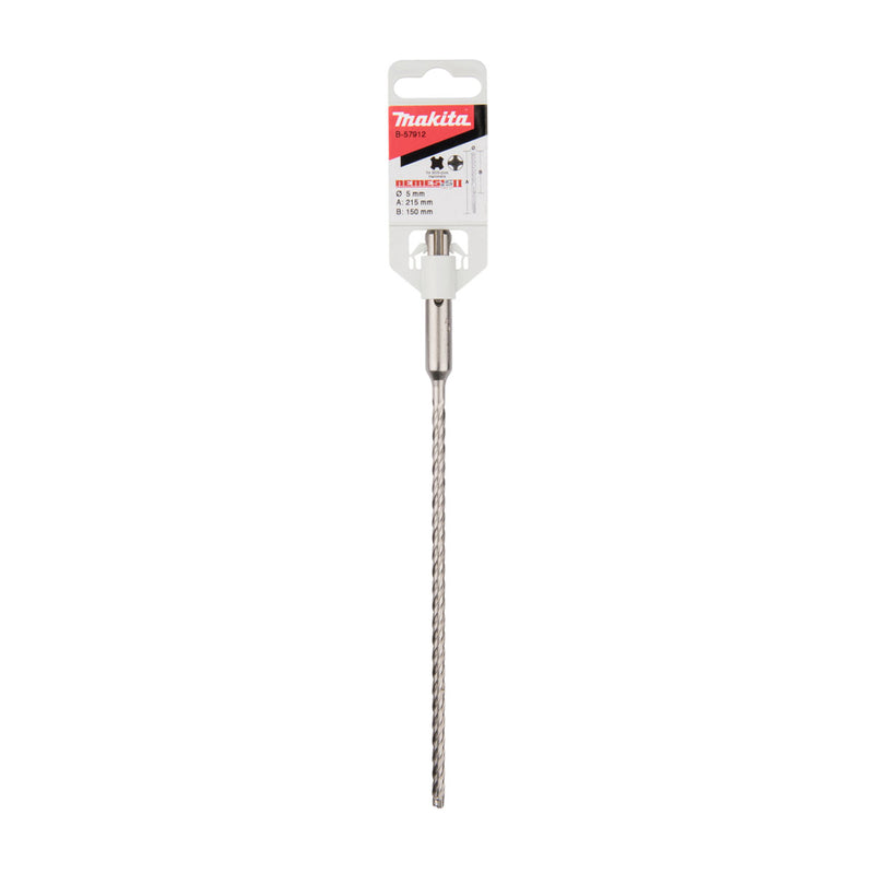 Mũi khoan bê tông TCT Nemesis II Makita đuôi gài SDS-Plus đường kính mũi từ 5mm-8mm ( Cấp 5 sao )