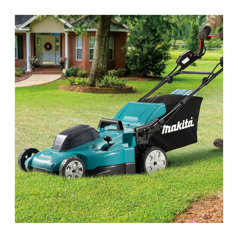 Máy cắt cỏ đẩy tự hành Makita DLM539 dùng Pin 18V x2 LXT, đường kính lưỡi 534mm