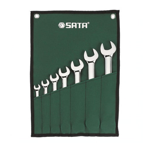 Bộ cờ lê vòng miệng SATA 09067 7 chi tiết, thép Cr-V, 10-19mm