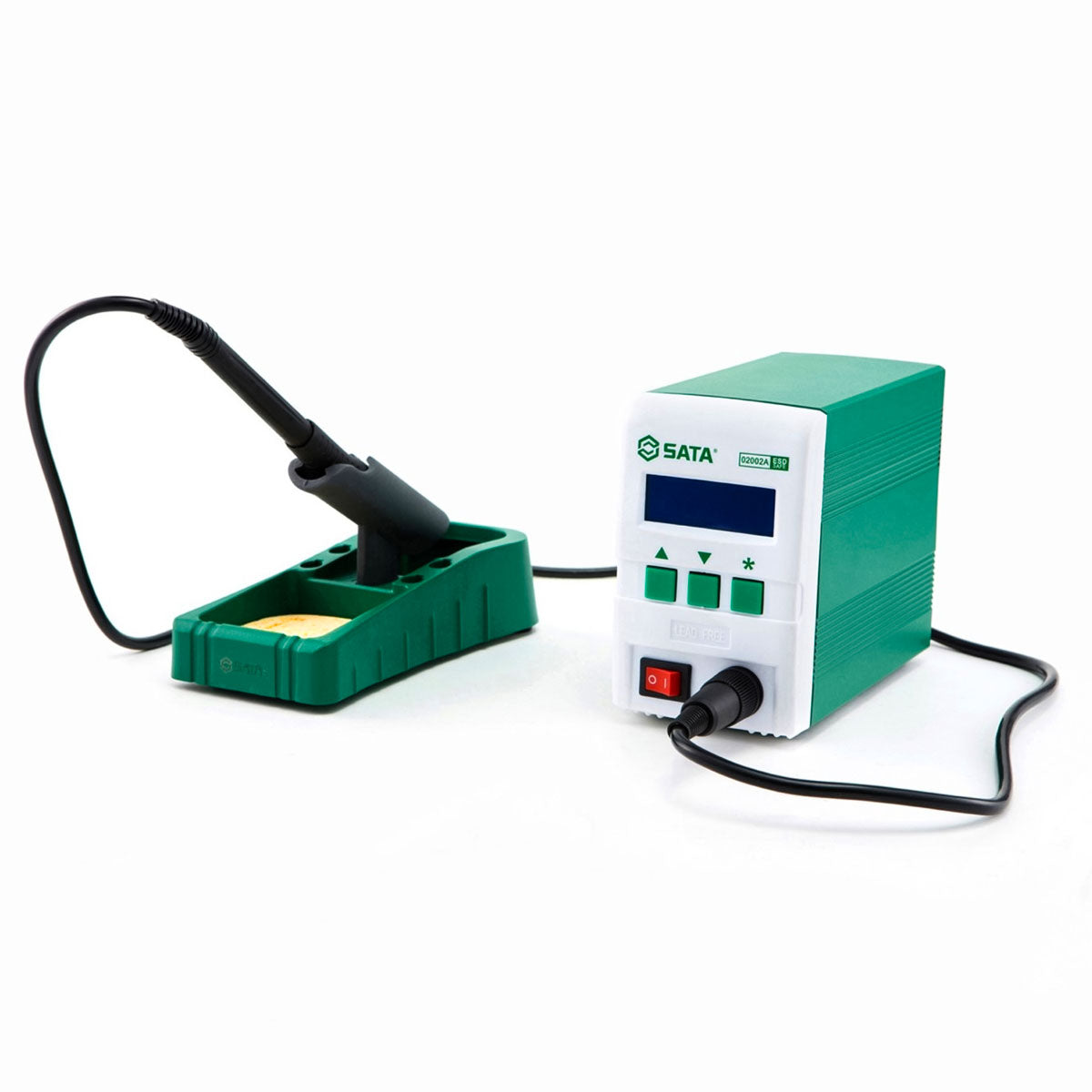 Trạm hàn chì kỹ thuật số chống tĩnh điện SATA 02002A 90W, công nghệ cao, nhiệt độ chính xác, an toàn.