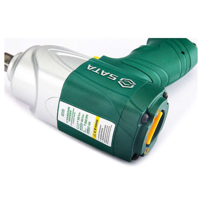 Súng siết bu lông thân Composite, dùng khí nén SATA 02135 cốt 1/2 inch