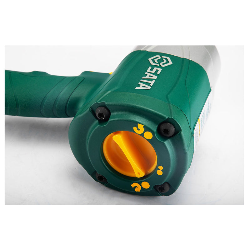 Súng siết bu lông thân Composite, dùng khí nén SATA 02160 cốt 1 inch