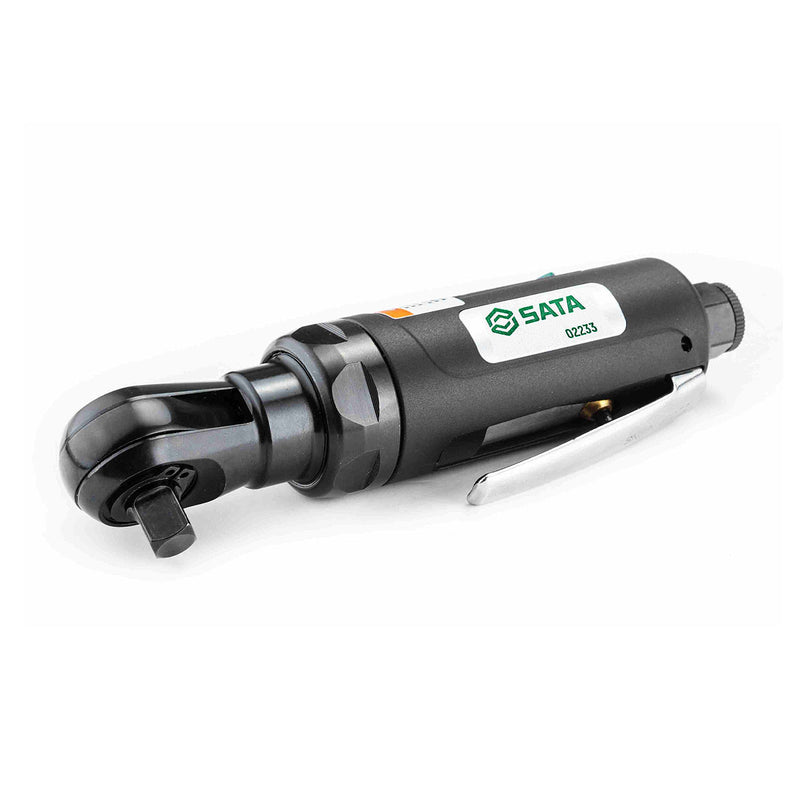 Máy siết bu lông góc khí nén SATA 02233 cốt 3/8 inch, lực siết 41Nm, thân composite, trọng lượng nhẹ, hiệu suất cao.