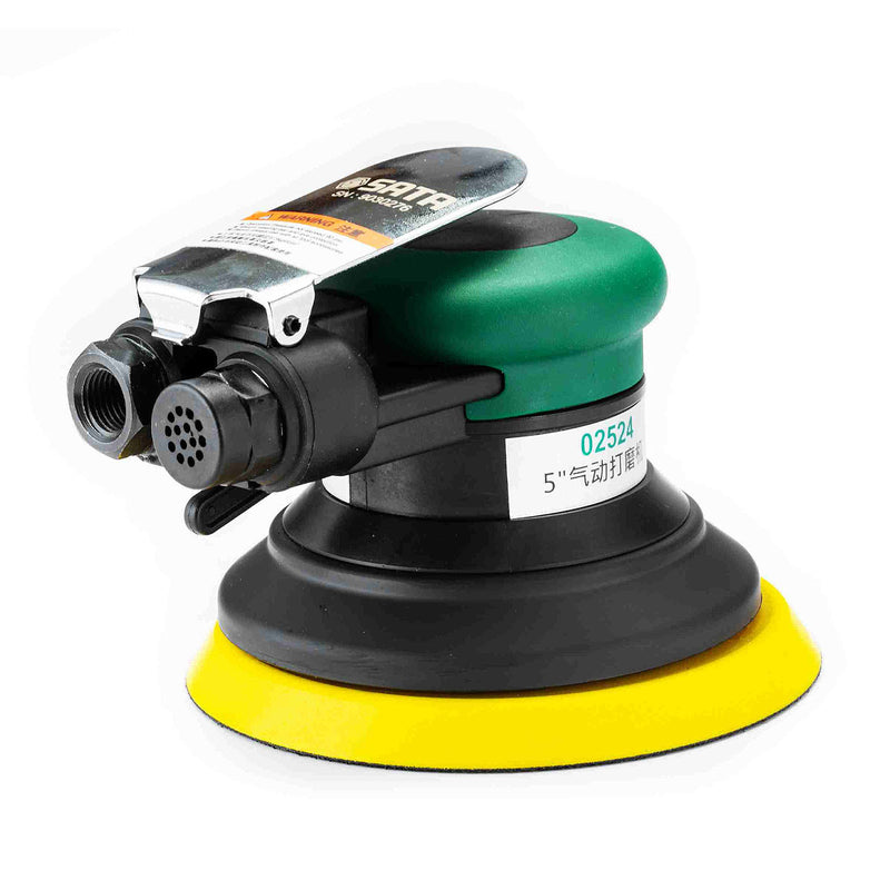Máy chà nhám quỹ đạo tròn SATA 02524 5 inch, dùng khí nén, 11000 VPM, độ rung thấp, thân composite.