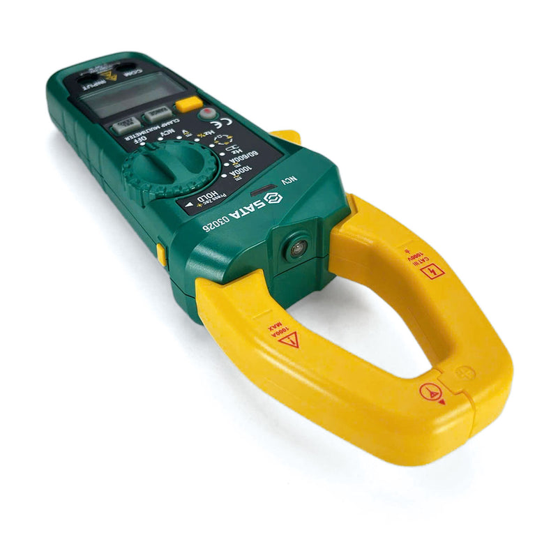 Đồng hồ ample kìm kỹ thuật số SATA 03026 đo AC/DC 1000A