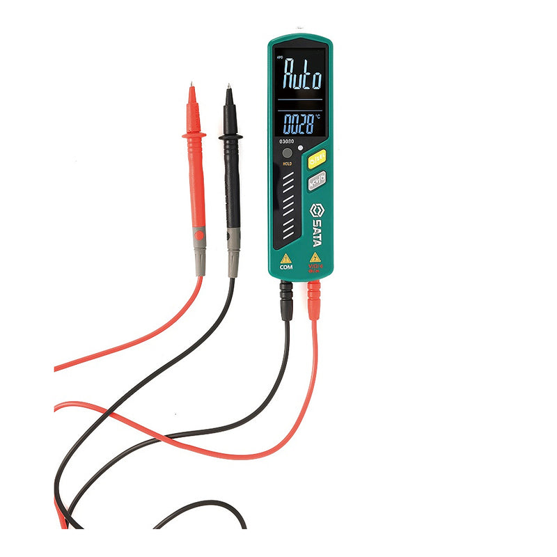 Đồng hồ vạn năng dạng bút SATA 03080, đo điện áp, điện trở, điện dung, NCV, Live Test, sạc Type-C