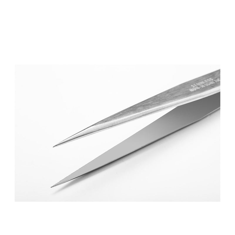Nhíp gắp linh kiện điện tử, mũi nhọn, chất liệu Inox SATA