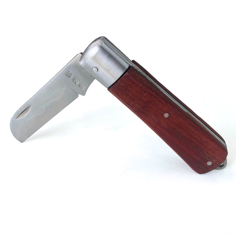 Dao gập cán gỗ, lưỡi thẳng SATA 03109