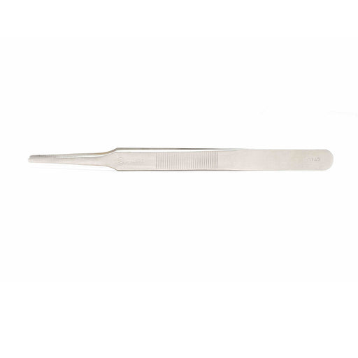 Nhíp gắp linh kiện điện tử SATA 03152, đầu tròn dẹp có răng cưa, thép không gỉ 175mm.