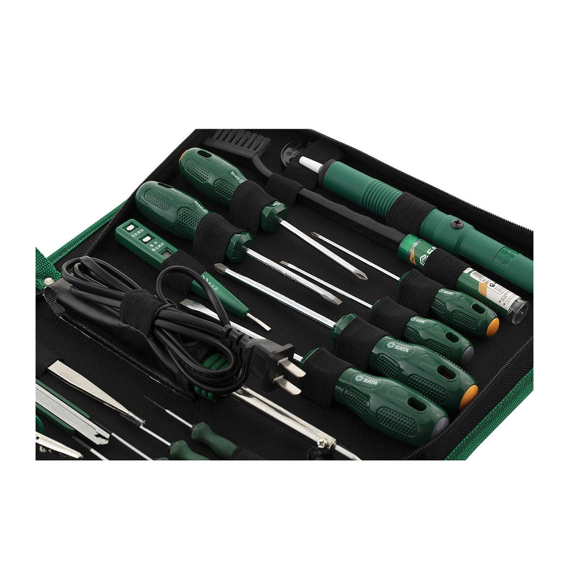 Bộ dụng cụ sửa chữa điện tử 22 chi tiết SATA 03720