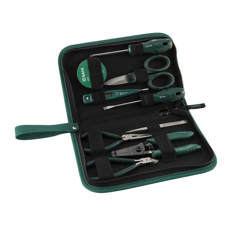 Bộ dụng cụ sửa chữa điện cơ bản, 9 chi tiết SATA 03750