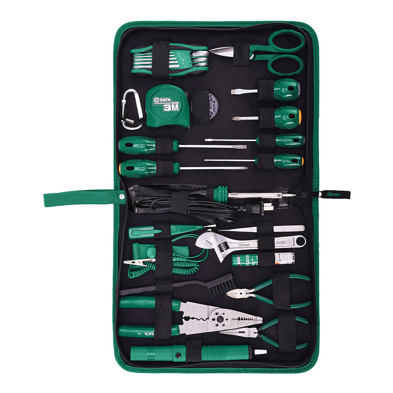 Bộ dụng cụ sửa chữa điện 28 chi tiết SATA 03760
