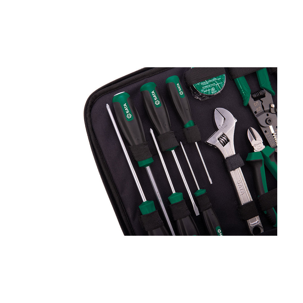 Bộ dụng cụ kết hợp, chuyên sửa điện 32 chi tiết SATA 03795