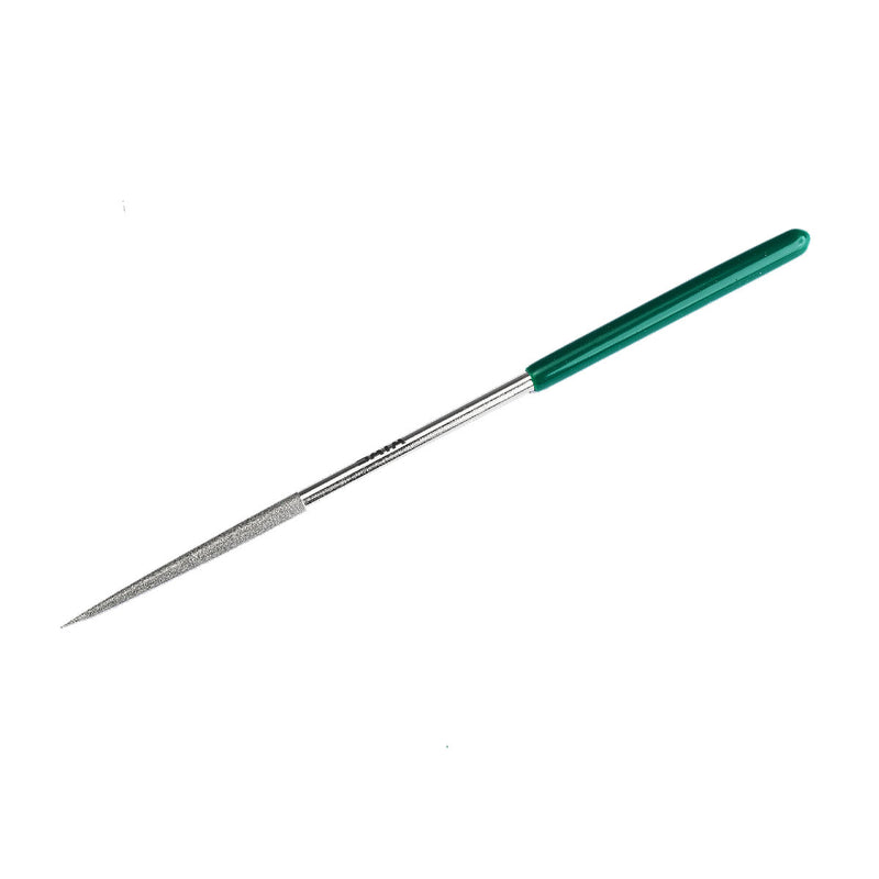 Dũa kim cương SATA 03835 đầu nhọn, tròn 4x160mm gia công chi tiết chính xác.