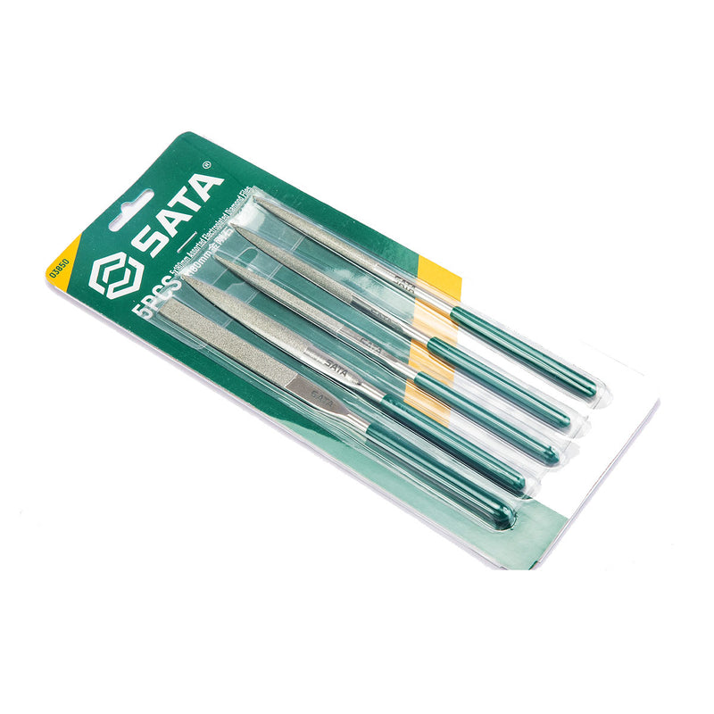 Bộ dũa kim cương 5 chi tiết SATA 03850 kích thước 5mm x 180mm