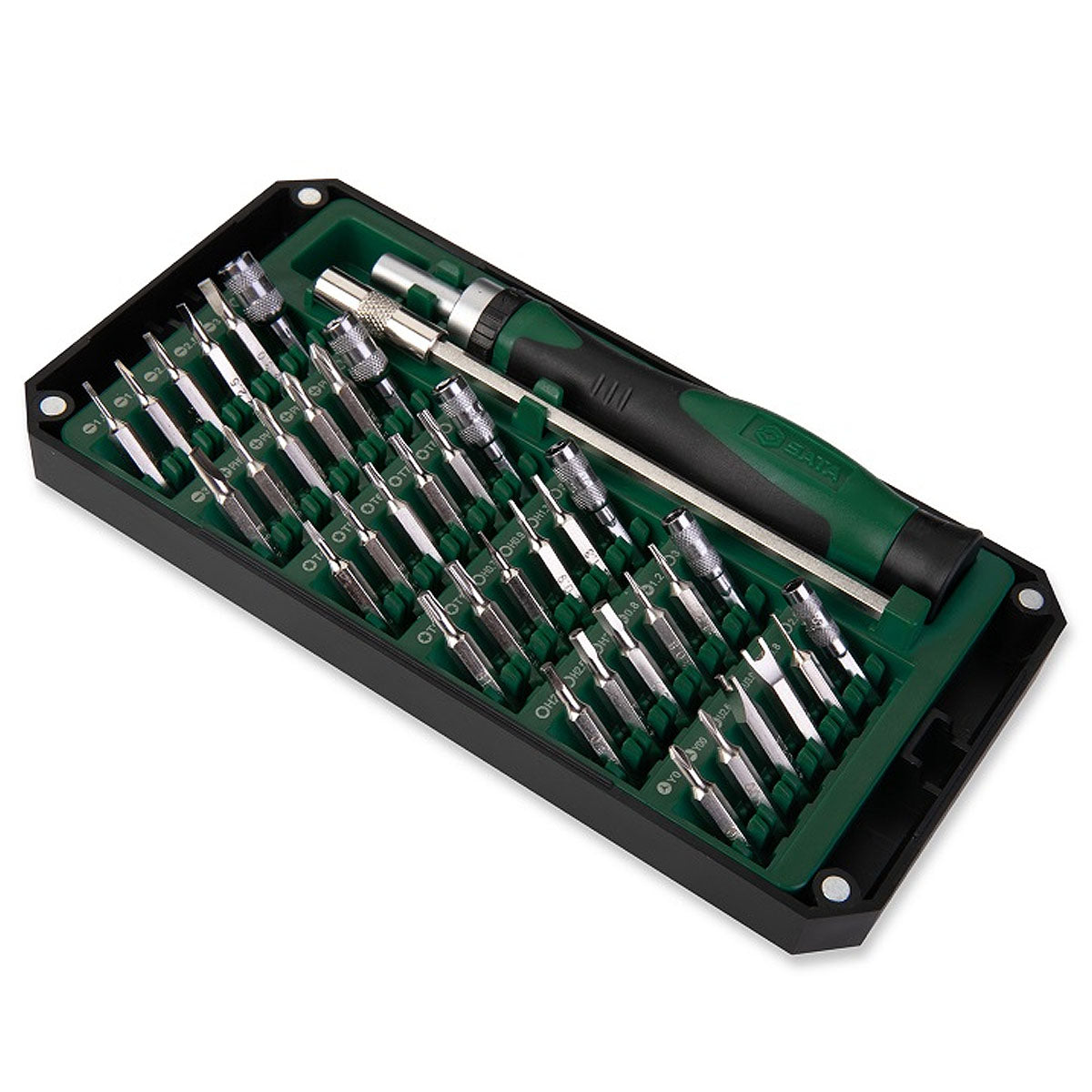 Bộ mũi vặn vít điện tử, kèm tay vặn 38 chi tiết SATA 05107