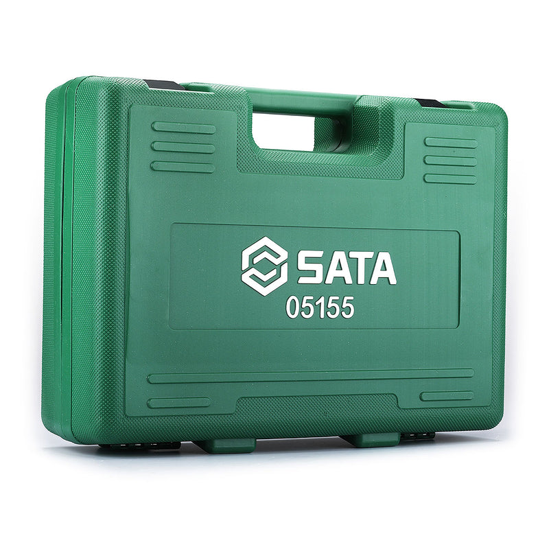 Bộ máy mài góc 8 chi tiết SATA 05155 công suất 800W, dùng đĩa mài 100mm