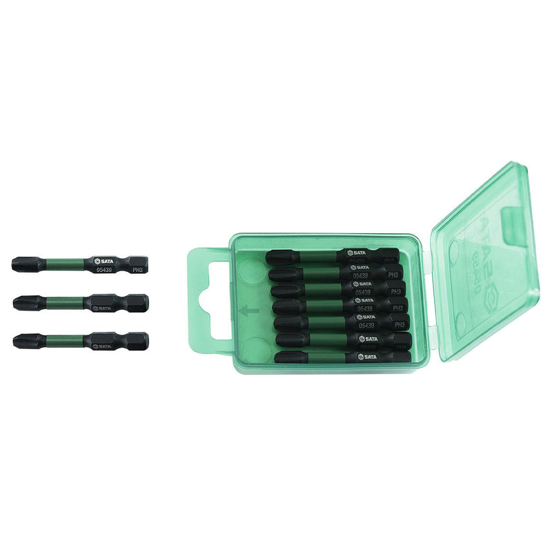 Hộp 10 mũi vặn vít SATA 05439 kích thước PH3 x 50mm