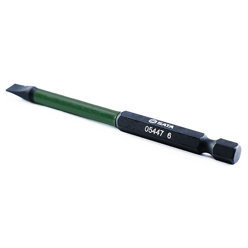 Hộp 10 mũi vặn vít đầu dẹp SATA 05469 kích thước SL6, chiều dài từ 50mm - 150mm