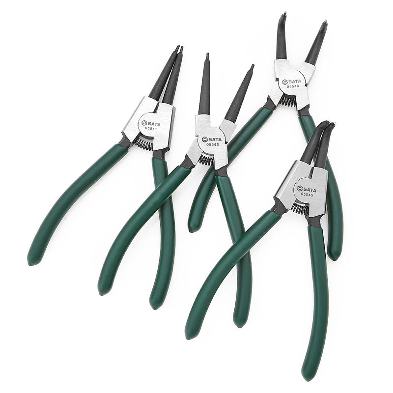 Kìm mở phe ngoài, mũi cong SATA 05545 chiều dài 175mm, khả năng mở phe từ Ø19mm - Ø60mm