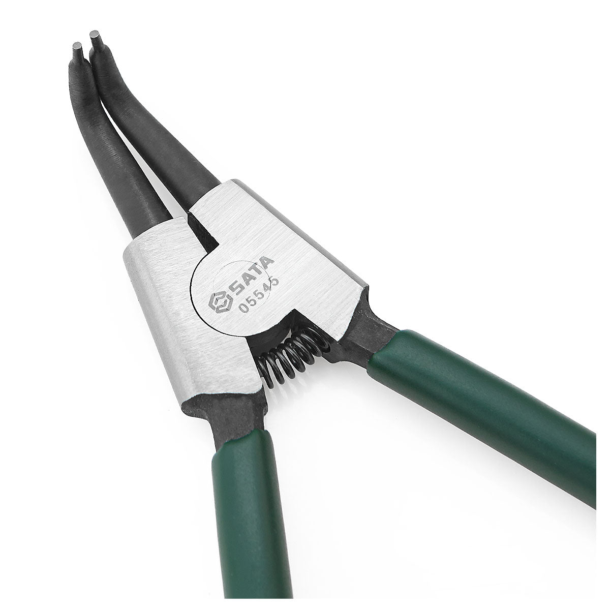 Kìm mở phe ngoài, mũi cong SATA 05545 chiều dài 175mm, khả năng mở phe từ Ø19mm - Ø60mm