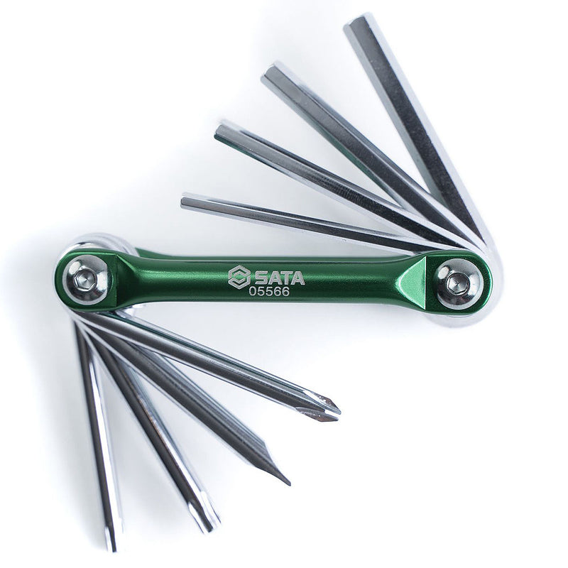 Bộ tua vít và lục giác kết hợp dạng gập 8 chi tiết SATA 05566