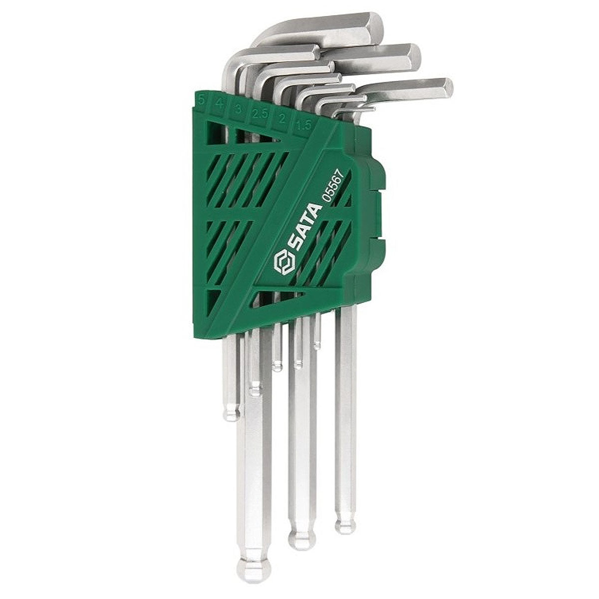 Bộ lục giác đầu bi hệ mét 9 chi tiết SATA 05567