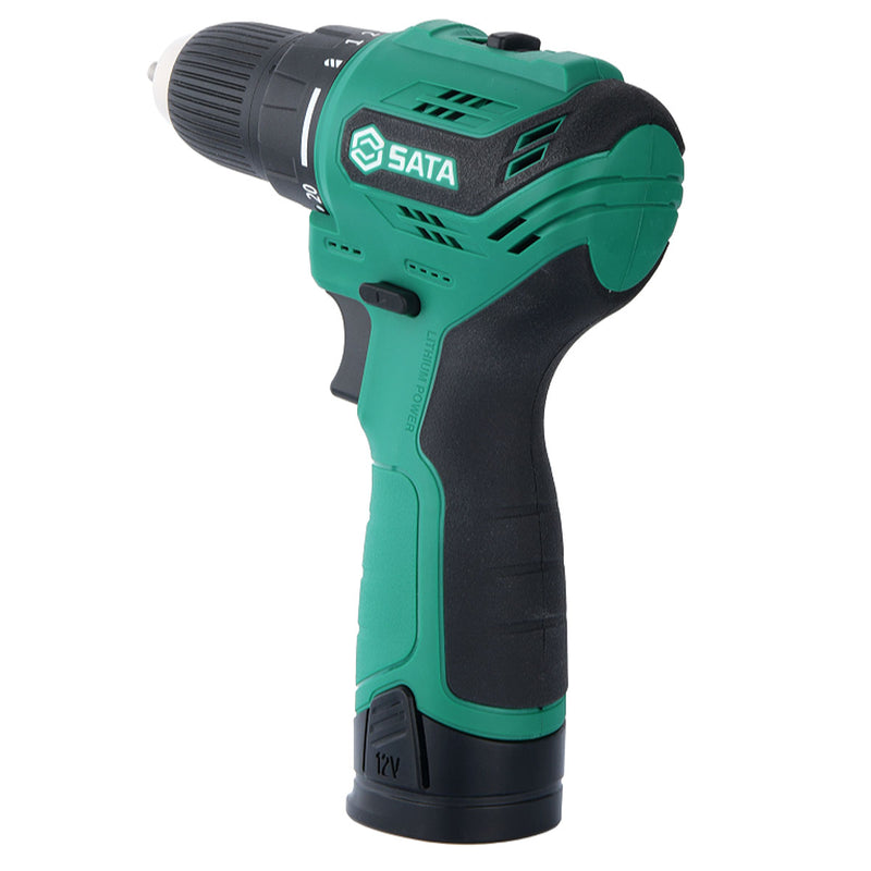 Máy khoan gỗ thép SATA 05803 dùng Pin 12V, đầu kẹp 10mm