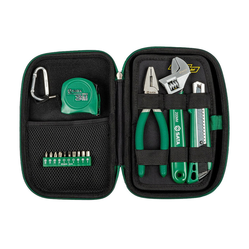Bộ dụng cụ sửa chữa cơ bản 17 chi tiết SATA 06002A